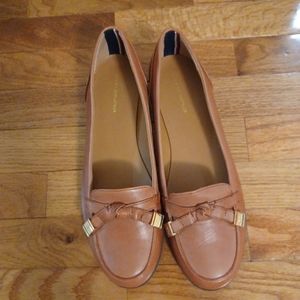 Tommy Hilfiger Brown Loafers with Gold Accents
